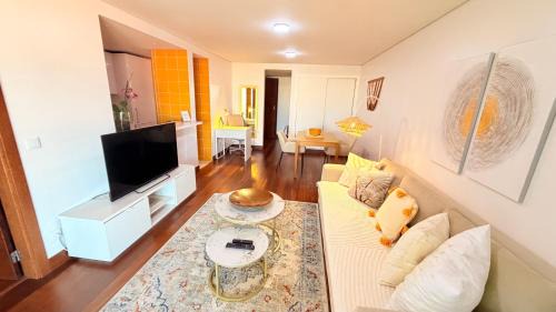 Seaside one bedroom apartment with terraces, garage & swimming pool
