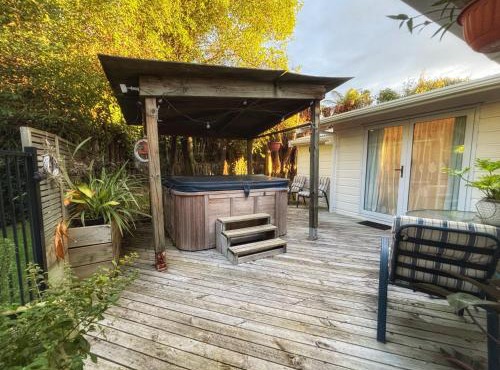 Secluded room with a spa bath on a private terrace