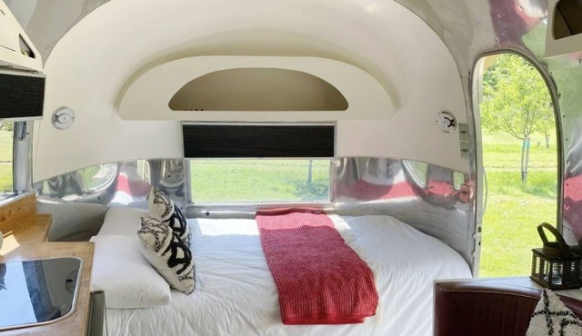 Silverbird Glamping Airstream Caravan and private deck