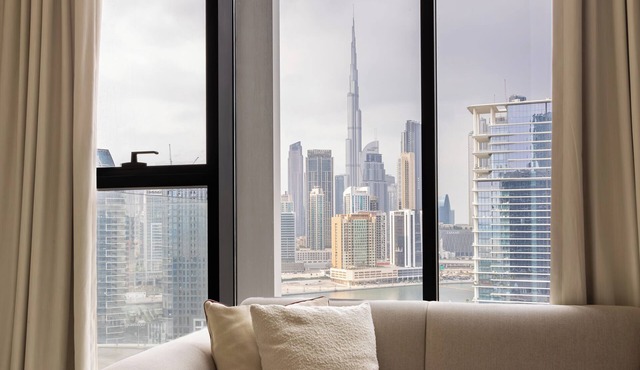 SIMPLY COMFORT Upside Living Business Bay Stunning Panoramic Burj Cityline Views