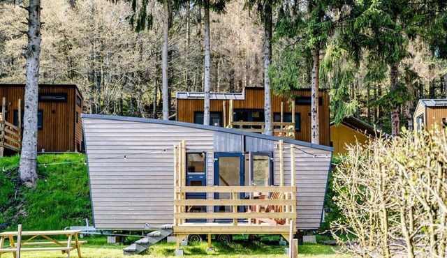 Spend the night in the middle of the Ardennes in your own Laidback Cabin!