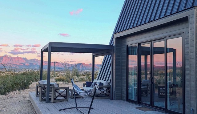 Stardust Big Bend Luxury A-Frame#2 with a fab view
