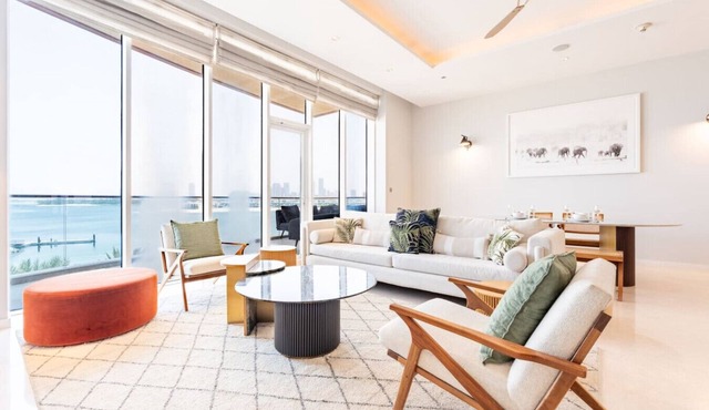 Stunning Sea View 3BR with Private Beach
