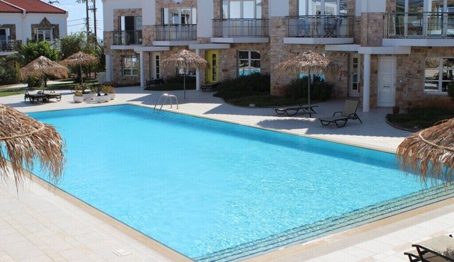 Villa with pool in Makry Gialos - 200 meters to the beach.