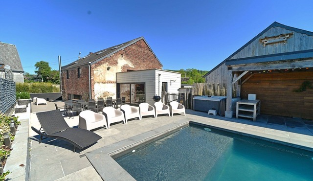 Village House in Ambly with Outdoor Pool