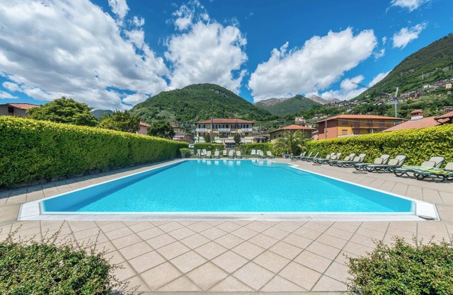 Apartment Bilocale with Pool, Wi-Fi, Balcony, Garden & Terrace