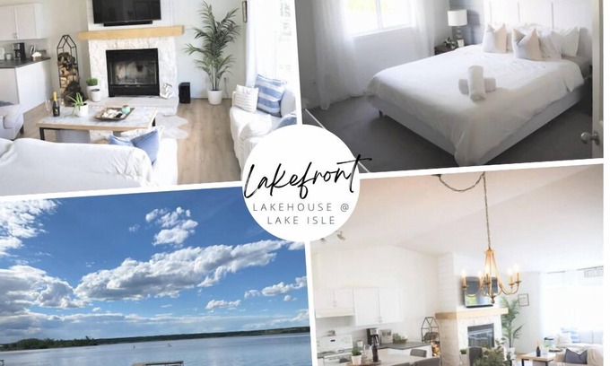 Silver Sands House | Gorgeous Lakefront Cottage, Private beach & Ice Fishing Shackš£ 45 min from Edm