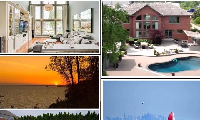 Grimsby House | Luxury Million $$$ Ontario Lakefront Estate Vacation House - Outdoor Heated Pool